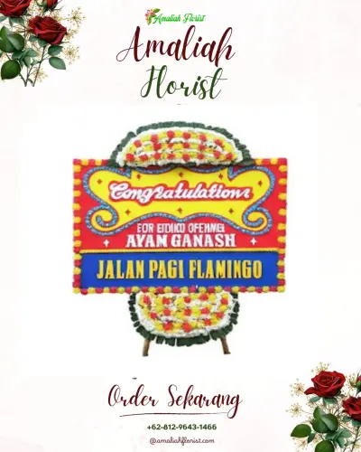 Bunga Papan Congratulation di Kampung Kusamba